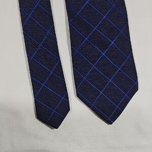 MICKYElegant Blue Checkered Men's Tie